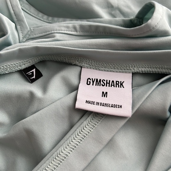 Gymshark l Light Teal 3/4 Sleeve Workout Top - Picture 6 of 7